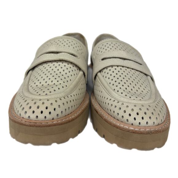 Dolce Vita Malila Perforated Chunky Loafers in Ivory - Women's Size 10 - Picture 2 of 10